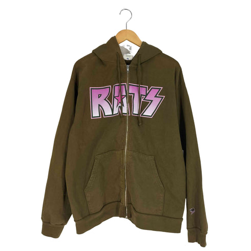 STRAY RATS Rats Star Zip Hoodie ラッツ スター ジップ パーカー メンズ import:L