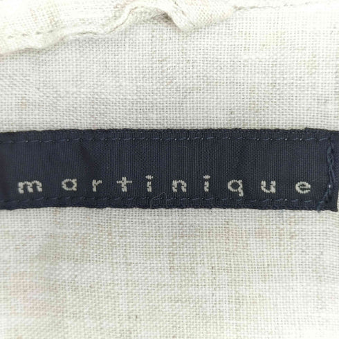 マルティニーク martinique リネン パールボタン スキッパーシャツ レディース JPN:1