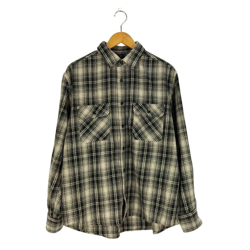バックナンバー BACK NUMBER ヘビーネル長袖チェックシャツ メンズ JPN:L