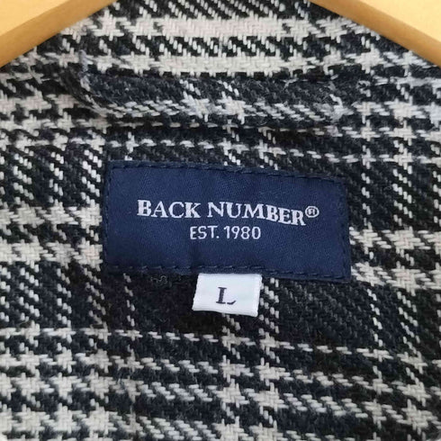 バックナンバー BACK NUMBER ヘビーネル長袖チェックシャツ メンズ JPN:L