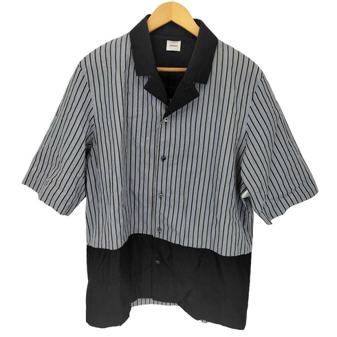 CONTROLLA+ silk blend luxury bicolor open collar shirt メンズ JPN:2