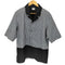 CONTROLLA+ silk blend luxury bicolor open collar shirt メンズ JPN:2