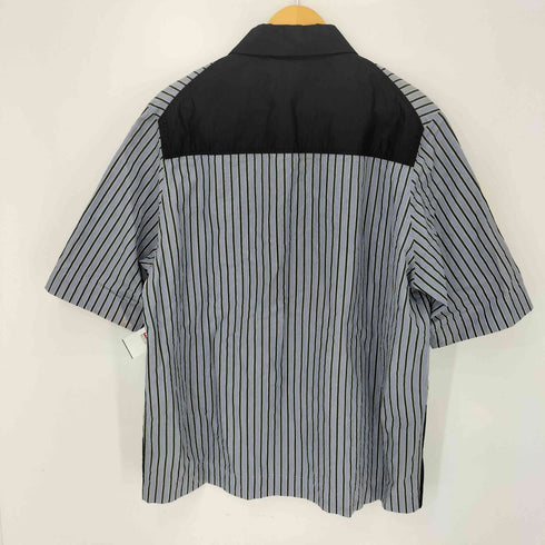 CONTROLLA+ silk blend luxury bicolor open collar shirt メンズ JPN:2