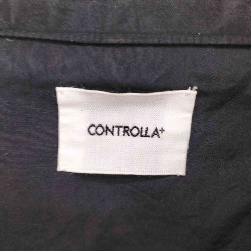 CONTROLLA+ silk blend luxury bicolor open collar shirt メンズ JPN:2