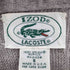 アイゾッドラコステ IZOD LACOSTE 80-90S 最終タグ USA製 ワンポイント ロゴ ワッペン アクリル ニット カーディガン メンズ import:S