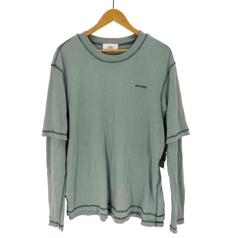 アミアレクサンドルマテュッシ AMI ALEXANDRE MATTIUSSI LONG-SLEEVED ROUND NECK T-SHIRTS メンズ