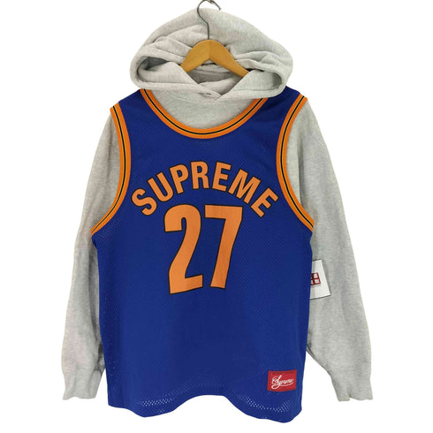 シュプリーム Supreme BASKETBALL JERSEY HOODED SWEATSHIRT メンズ import:M