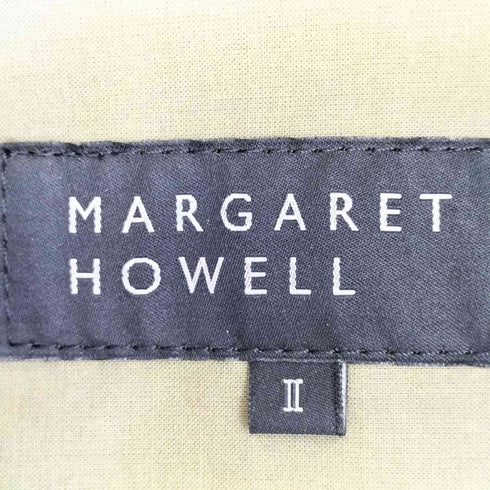 マーガレットハウエル MARGARET HOWELL スコットランド製 コットンギャバ コットン トレンチコート レディース II