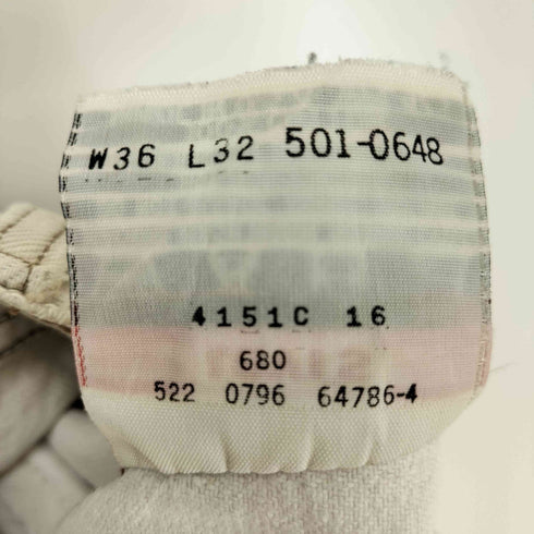 リーバイス Levis 90S USA製 ボタン裏刻印 221 501 紙タグ ボタンフライ 5ポケット デニムパンツ 1996年製 メンズ W36 L32