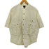 ユナイテッドアローズグリーンレーベルリラクシング UNITED ARROWS green label relaxing GLR/ lab アングラー バンドカラー 半袖シャツ メンズ JPN:M