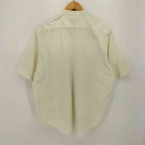 ユナイテッドアローズグリーンレーベルリラクシング UNITED ARROWS green label relaxing GLR/ lab アングラー バンドカラー 半袖シャツ メンズ JPN:M