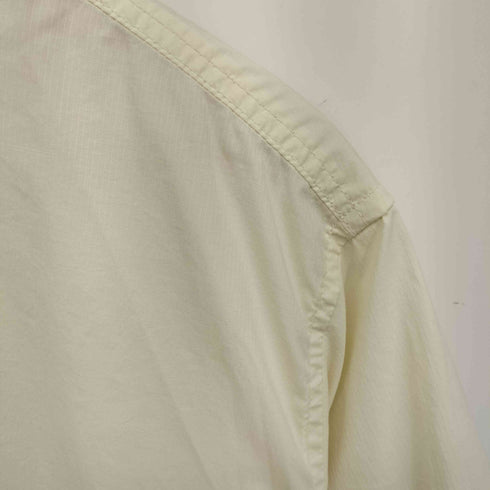 ユナイテッドアローズグリーンレーベルリラクシング UNITED ARROWS green label relaxing GLR/ lab アングラー バンドカラー 半袖シャツ メンズ JPN:M