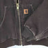 カーハート Carhartt 90S メキシコ製 DUCK ACTIVE JACKET 裏地キルティング 革パッチ フーデッド ダック地 アクティブジャケット メンズ import:M