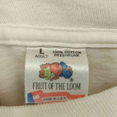 フルーツオブザルーム FRUIT OF THE LOOM 90S USA製 シングルステッチ 両面プリント S/S Tシャツ GRATEFULLY ALIVE メンズ import:L