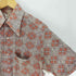 フルーツオブザルーム FRUIT OF THE LOOM 70S 韓国製 襟芯 デカ襟 シングルステッチ 総柄 レーヨン S/S シャツ メンズ import:M