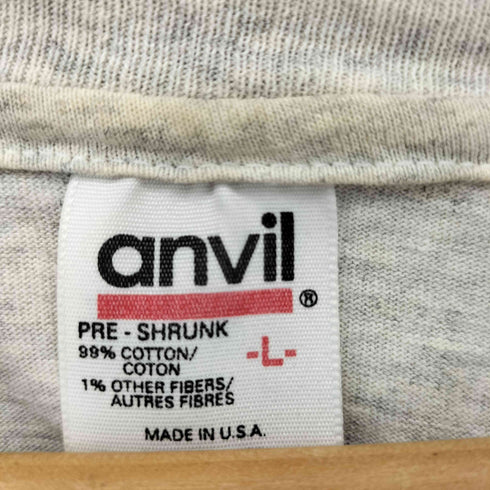 アンビル Anvil 90S USA製 シングルステッチ フロントプリント S/S Tシャツ メンズ import:L