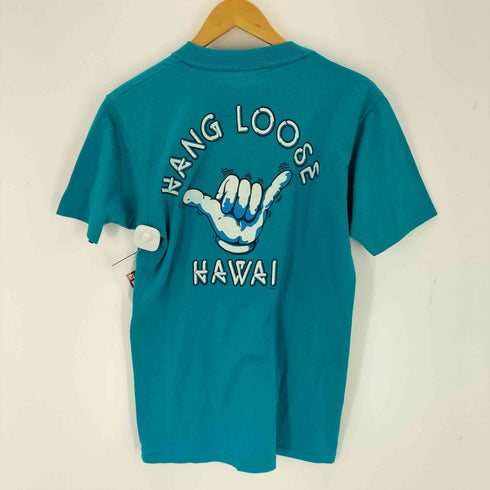 80s USA製 HANG LOOSE HAWAII 両面プリントS/S Tシャツ メンズ JPN:M
