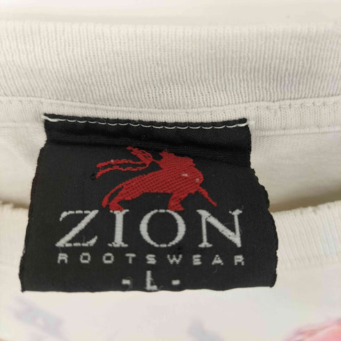 ザイオンルーツウェア ZION ROOTSWEAR コピーライト2003 タイダイ柄 S/S バンドTシャツ メンズ import:L