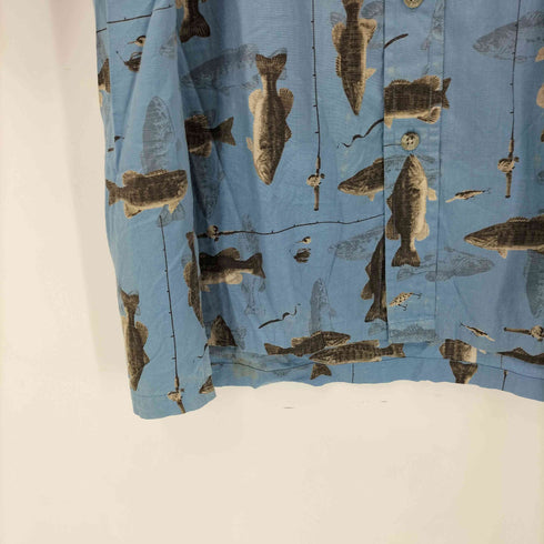 コロンビアスポーツウェア Columbia Sportswear RIVER LODGE 魚拓 BDシャツ メンズ import:XL