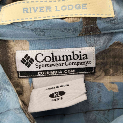 コロンビアスポーツウェア Columbia Sportswear RIVER LODGE 魚拓 BDシャツ メンズ import:XL