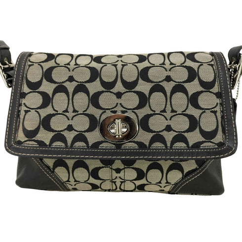 コーチ COACH ハンプトンズ シグネチャー キャンバス ショルダーバッグ レディース