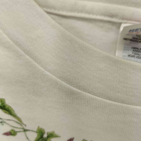 ヘインズ Hanes 90S USA製 シングルステッチ フロントプリント S/S Tシャツ メンズ import:M