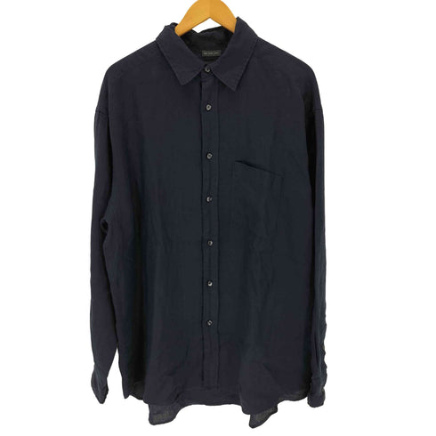 バナナリパブリック BANANA REPUBLIC 00s レギュラーカラーリネンシャツ メンズ import:L