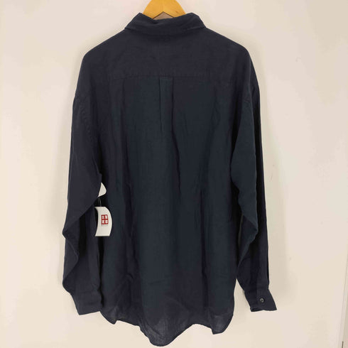 バナナリパブリック BANANA REPUBLIC 00s レギュラーカラーリネンシャツ メンズ import:L