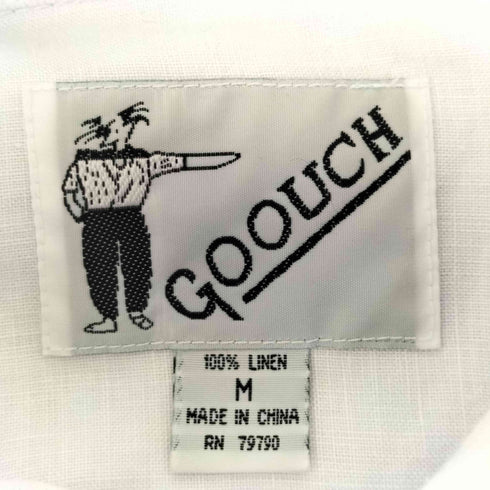 グーチ GOOUCH 90S レギュラーカラーリネンシャツ メンズ import:M