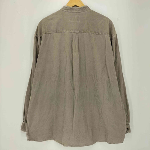 エディーバウアー Eddie Bauer コーデュロイ バンドカラーシャツ メンズ import:XL