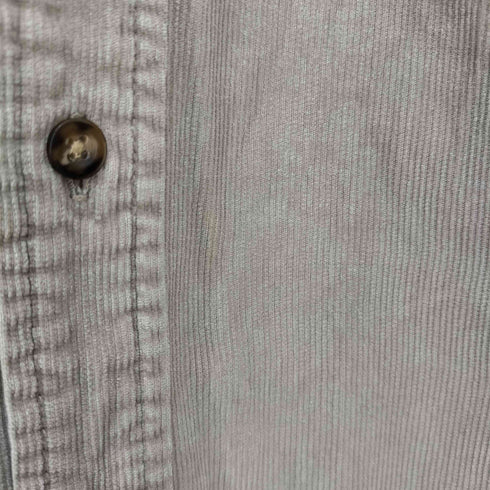 エディーバウアー Eddie Bauer コーデュロイ バンドカラーシャツ メンズ import:XL