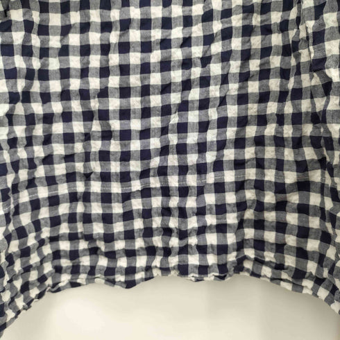 トリココムデギャルソン tricot COMME des GARCONS AD2013 シャーリングギンガムチェックワンピース レディース JPN:M