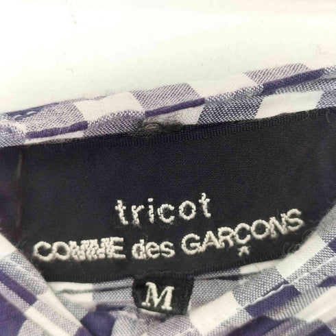トリココムデギャルソン tricot COMME des GARCONS AD2013 シャーリングギンガムチェックワンピース レディース JPN:M
