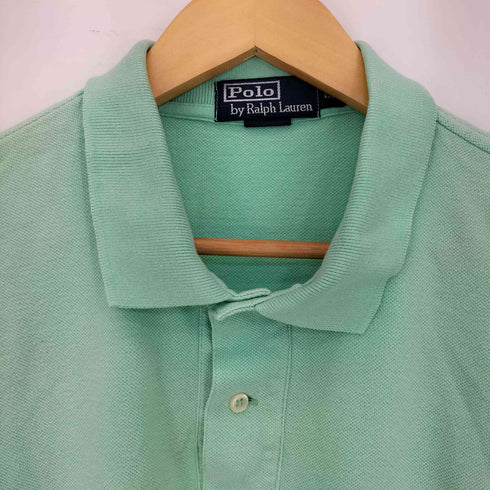 ポロバイラルフローレン Polo by RALPH LAUREN ポニー刺繍 鹿の子ポロシャツ メンズ LL