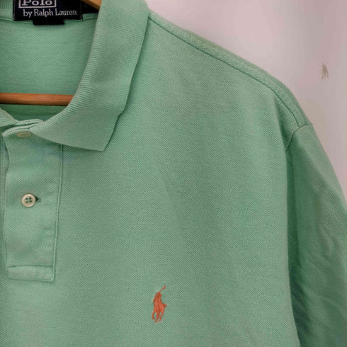 ポロバイラルフローレン Polo by RALPH LAUREN ポニー刺繍 鹿の子ポロシャツ メンズ LL