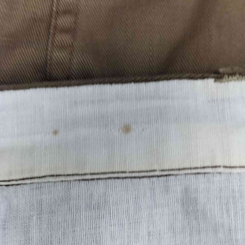 ウッドボタン タックチノパンツ メンズ