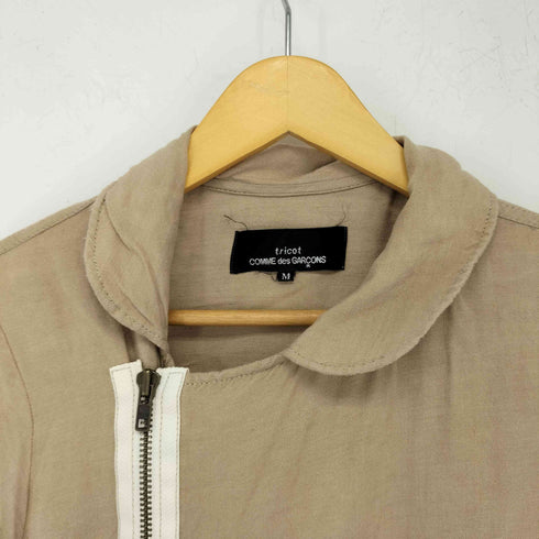トリココムデギャルソン tricot COMME des GARCONS AD2002 リネンレーヨン ギャザーシャツワンピース レディース JPN:M