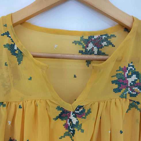 リリーブラウン Lily Brown クロスステッチ刺繍ブラウス レディース FREE