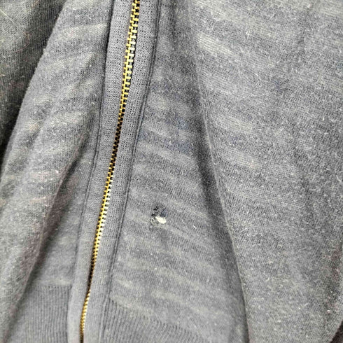 バーバリーブラックレーベル BURBERRY BLACK LABEL ホース刺繍 裏地ボーダー ガーゼパーカー メンズ JPN:3