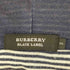 バーバリーブラックレーベル BURBERRY BLACK LABEL ホース刺繍 裏地ボーダー ガーゼパーカー メンズ JPN:3