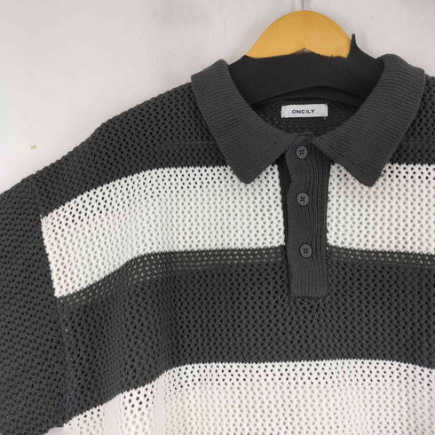 ONCILY BORDER MESH POLO SHIRT メンズ JPN:M