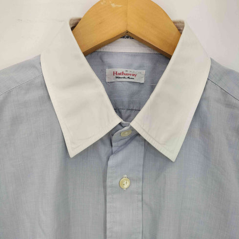 Hathaway AN AMERICAN CLASSIC 襟芯 長袖 シャツ メンズ 42