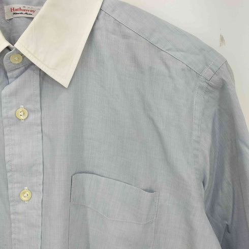 Hathaway AN AMERICAN CLASSIC 襟芯 長袖 シャツ メンズ 42