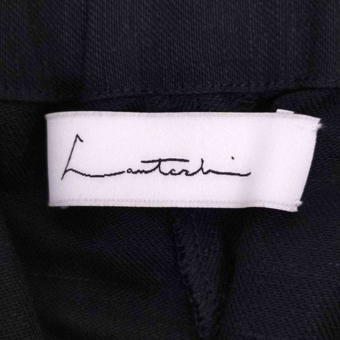 ラウタシー Lautashi ベルト付き ワイドリネンパンツ レディース