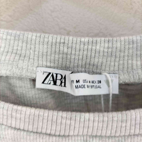 ザラ ZARA クロップドTシャツ レディース import:M