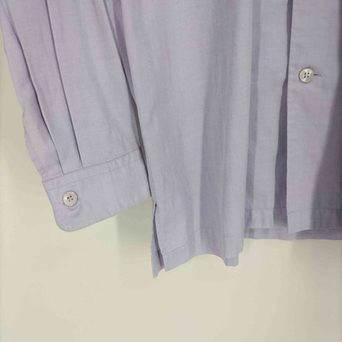 イッセイミヤケ ISSEY MIYAKE 90S 91AW 黒タグ レイヤードネック 二重襟 フラップポケット コットン L/S シャツ メンズ JPN:M