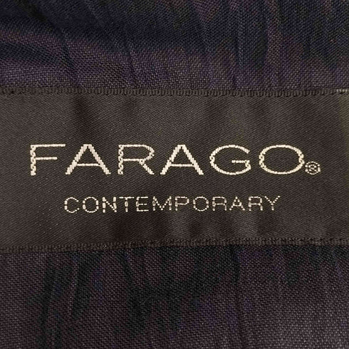 Farago リネンコットン 背抜き 2B サマー テーラードジャケット メンズ 100AB7