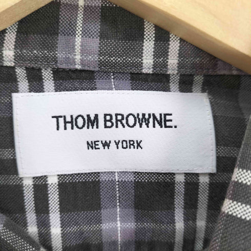 トムブラウン THOM BROWNE NEW YORK マドラスチェック B.D L/S シャツ メンズ