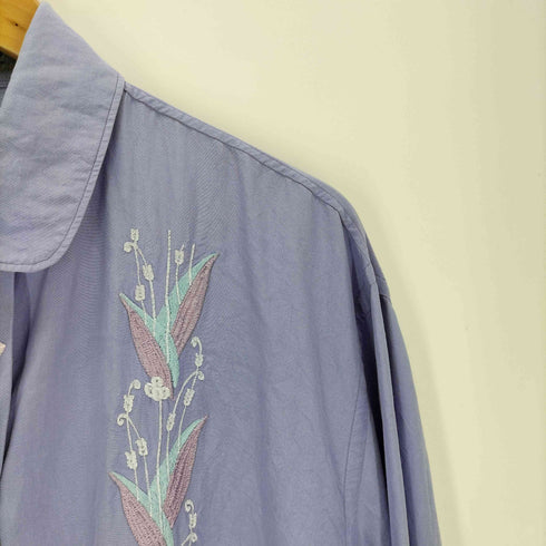 ヨウジヤマモトプールオム Yohji Yamamoto POUR HOMME 88SS 花刺繍 シルクシャツ メンズ