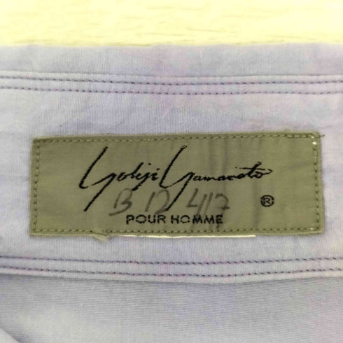 ヨウジヤマモトプールオム Yohji Yamamoto POUR HOMME 88SS 花刺繍 シルクシャツ メンズ